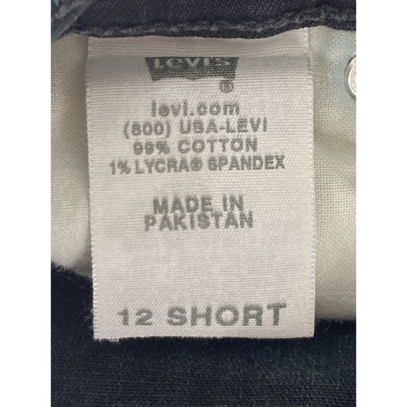 Levi's Boot Cut 512 Perfectly Slimming Womens Jeans Black Size 12 Short - Picture 14 of 16